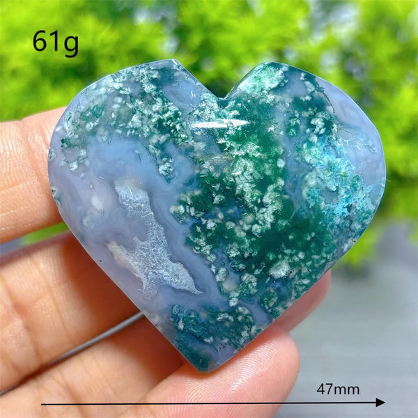 Green Moss Agate Heart-ToShay.org