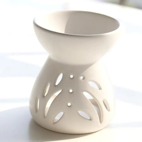 White Ceramic Essential Oil Burner-ToShay.org