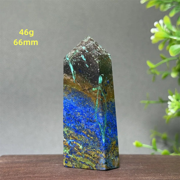 Blue Azurite Wand-ToShay.org