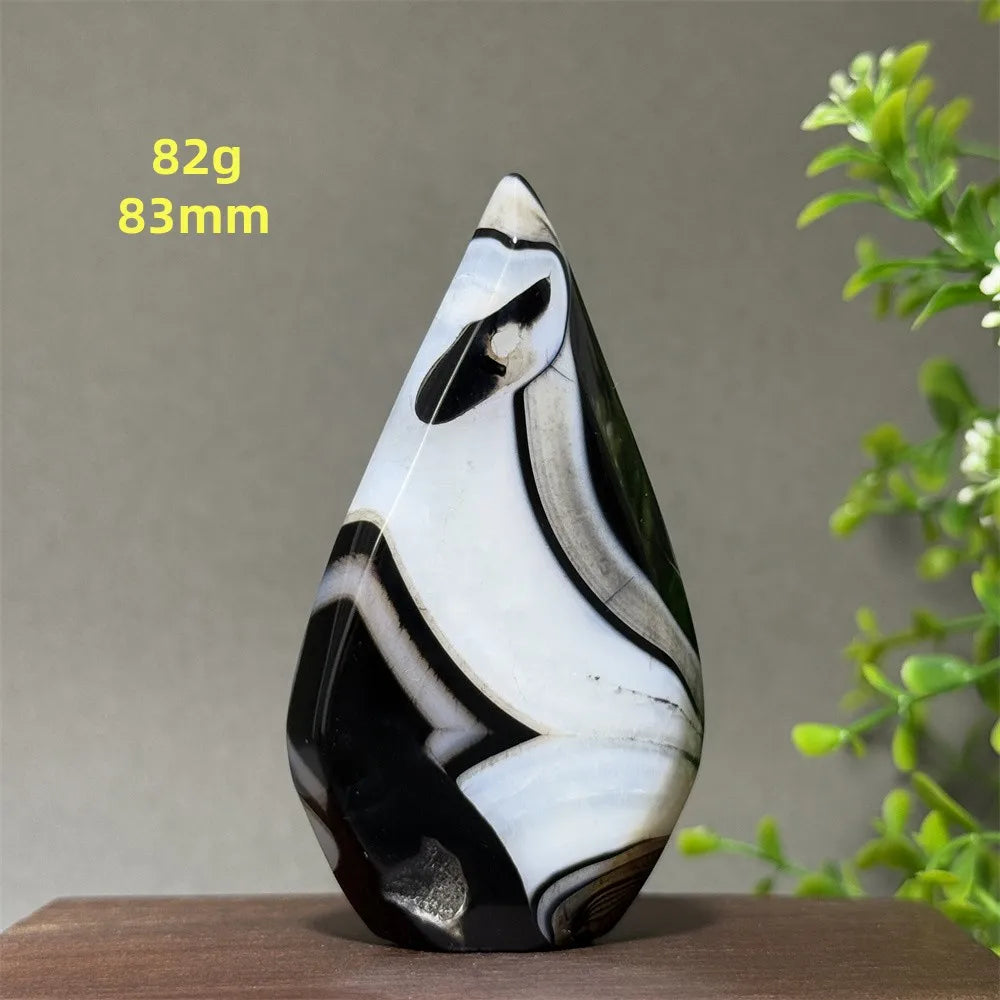 Black Striped Agate Torch-ToShay.org