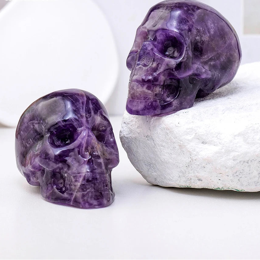 Purple Amethyst Skulls-ToShay.org