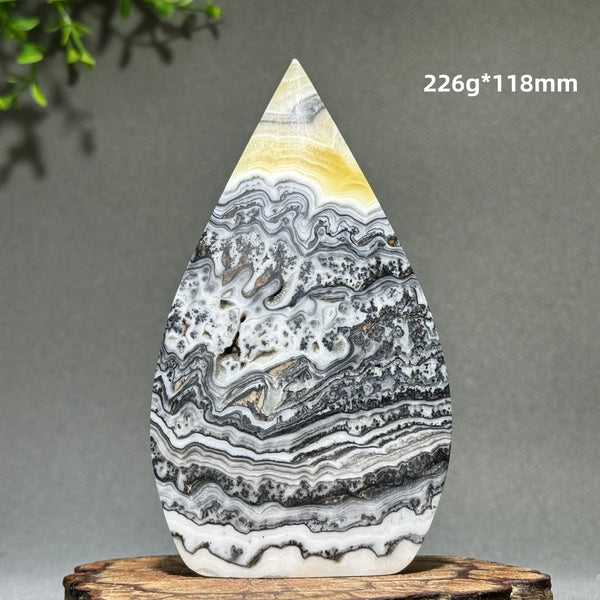 Grey Stripe Agate Torch-ToShay.org
