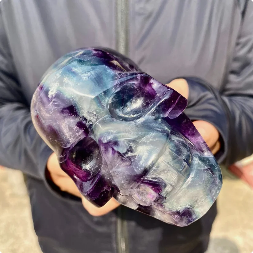 Purple Fluorite Skull-ToShay.org