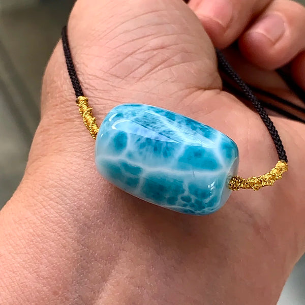 Blue Larimar Pendant-ToShay.org