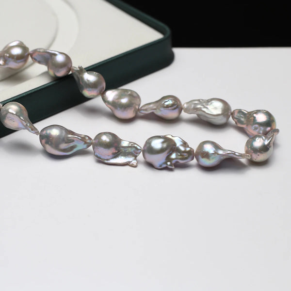 Grey Baroque Pearl Beads-ToShay.org