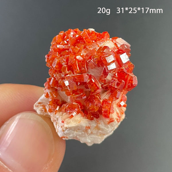 Orange Vanadinite Crystal-ToShay.org