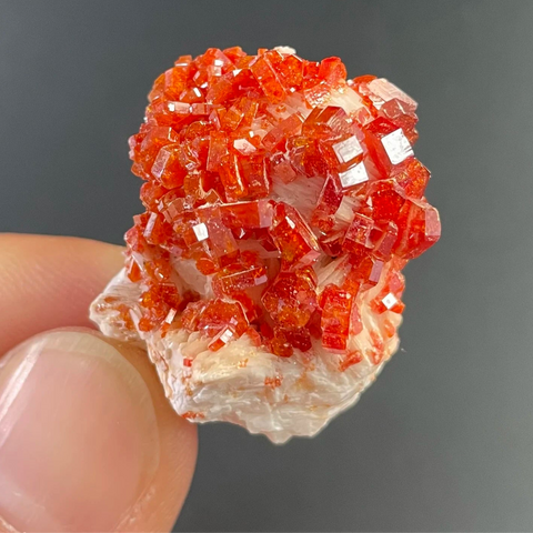 Orange Vanadinite Crystal-ToShay.org