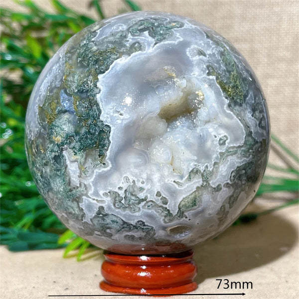 Green Moss Agate Ball-ToShay.org