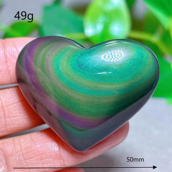 Rainbow Obsidian Heart-ToShay.org