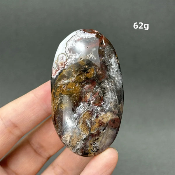 Red Agate Palm Stone-ToShay.org