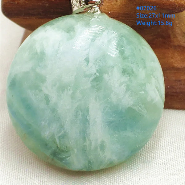 Green Feather Fluorite Pendant-ToShay.org