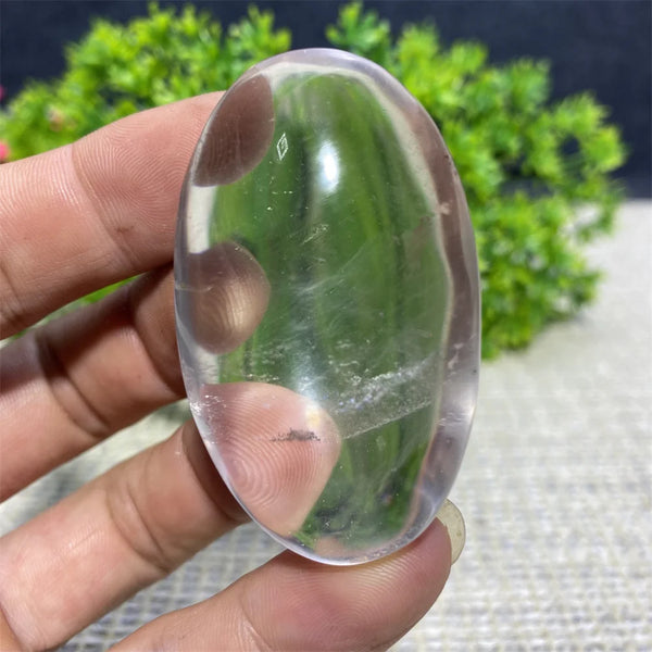 Clear Crystal Palm Stone-ToShay.org
