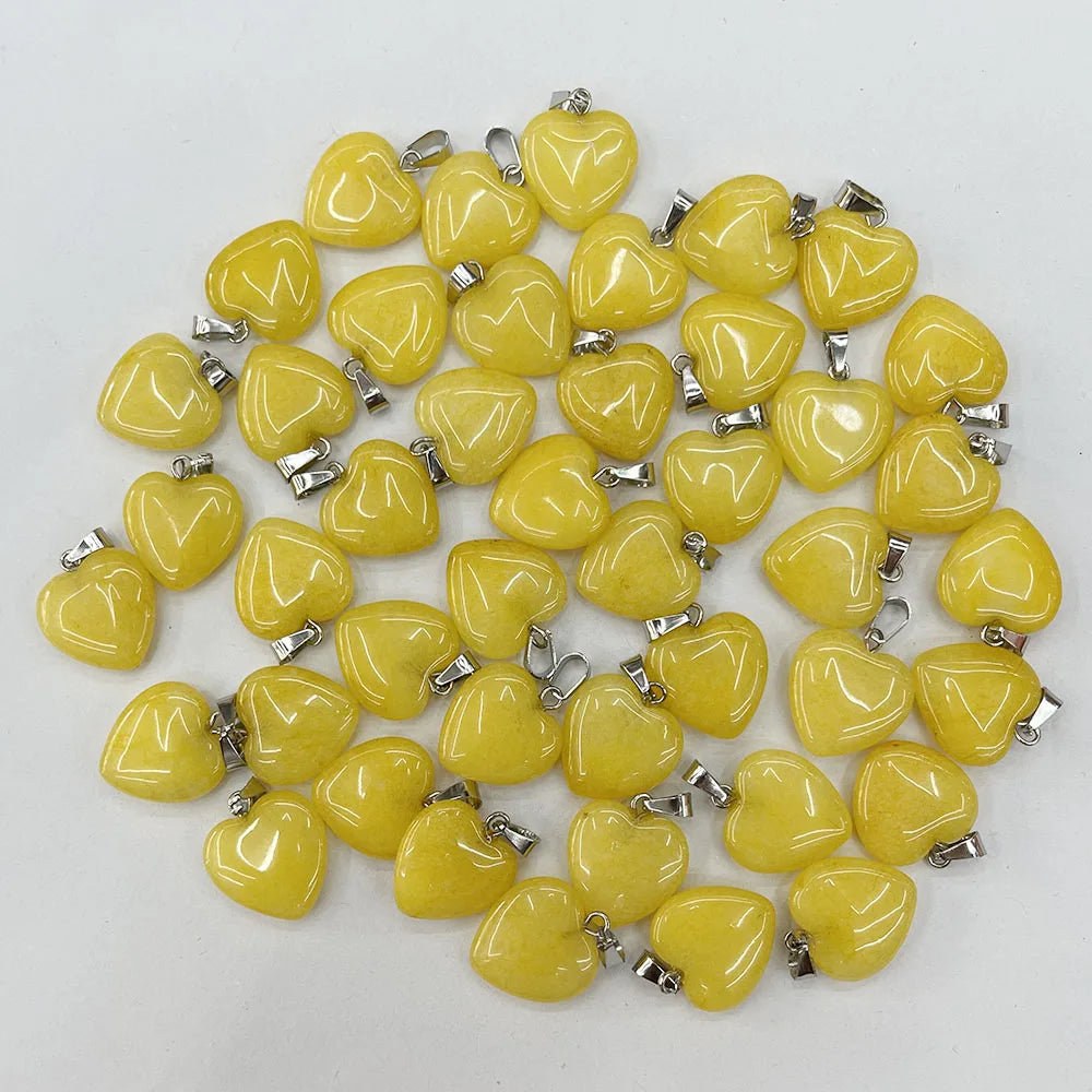 Mixed Crystal Heart Pendants-ToShay.org