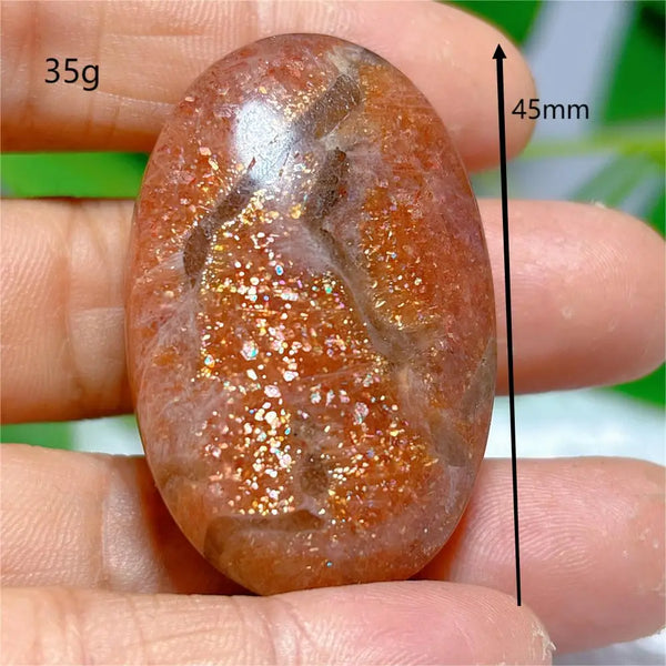 Gold Sunstone Palm Stone-ToShay.org
