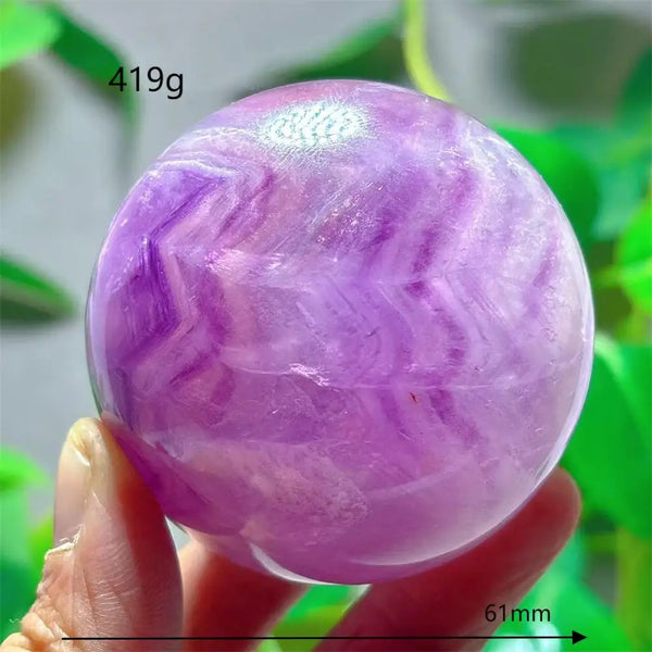 Purple Fluorite Quartz Ball-ToShay.org