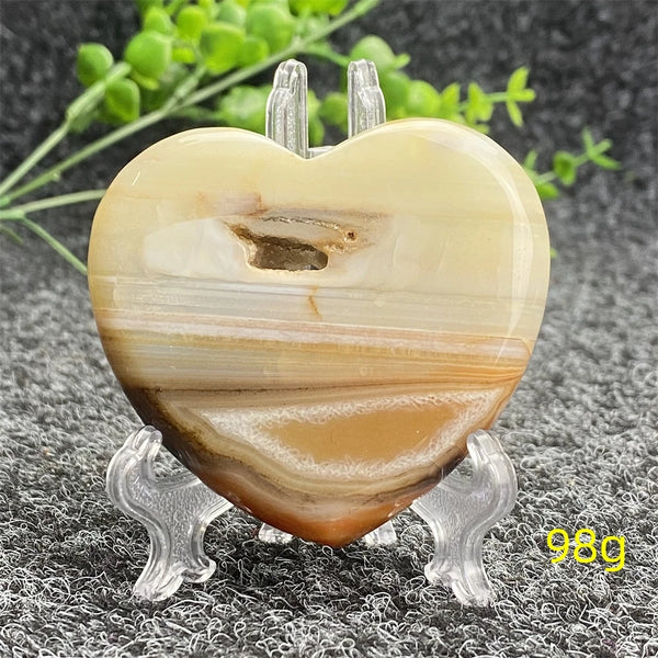 Red Agate Geode Heart-ToShay.org