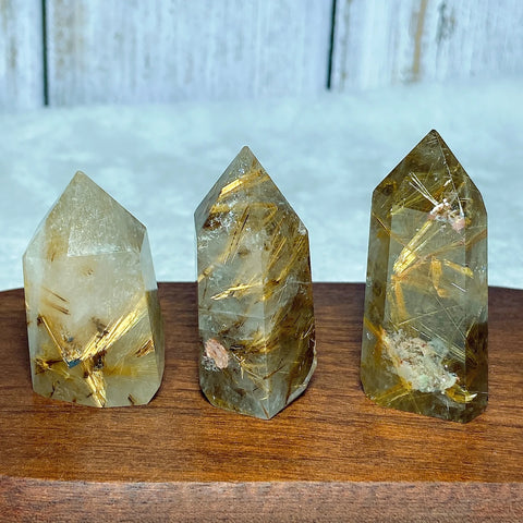 Gold Rutilated Crystal Point-ToShay.org