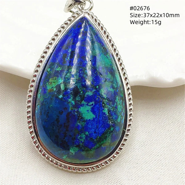 Blue Azurite Pendant-ToShay.org