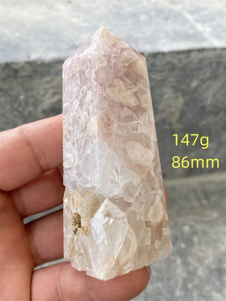 Pink Amethyst Cherry Blossom Agate-ToShay.org