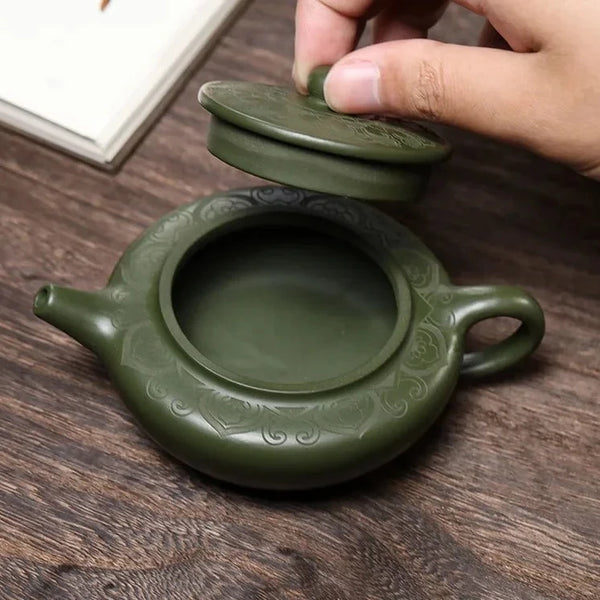 Green Clay Teapot-ToShay.org