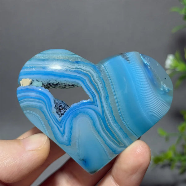 Blue Agate Heart-ToShay.org