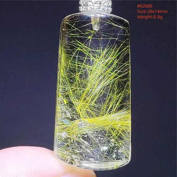 Gold Rutilated Quartz Pendant-ToShay.org