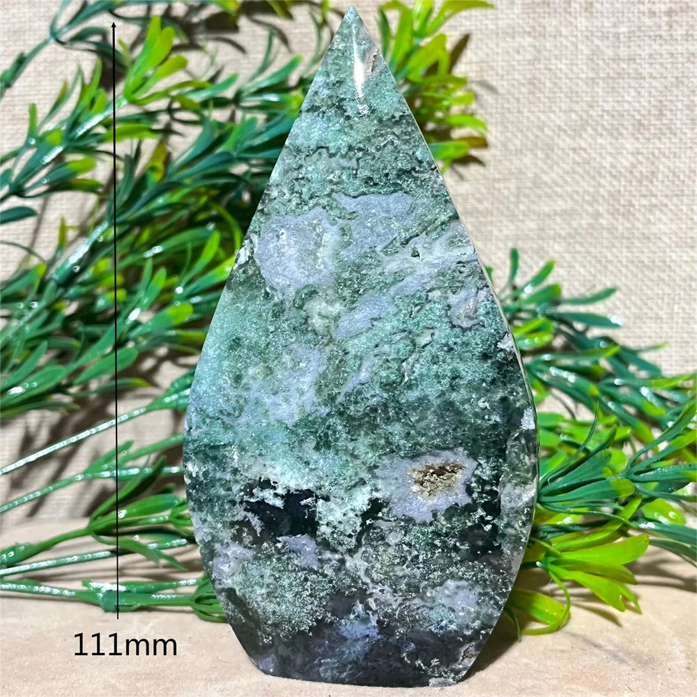 Green Moss Agate Flame-ToShay.org