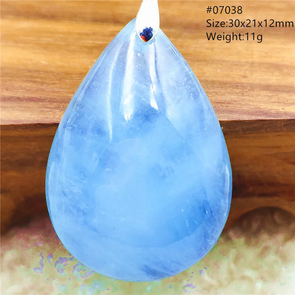 Blue Aquamarine Pendant-ToShay.org