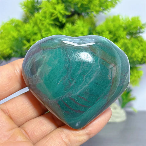 Green Ocean Jasper Heart-ToShay.org