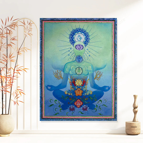 Chakra Meditation Tapestry-ToShay.org