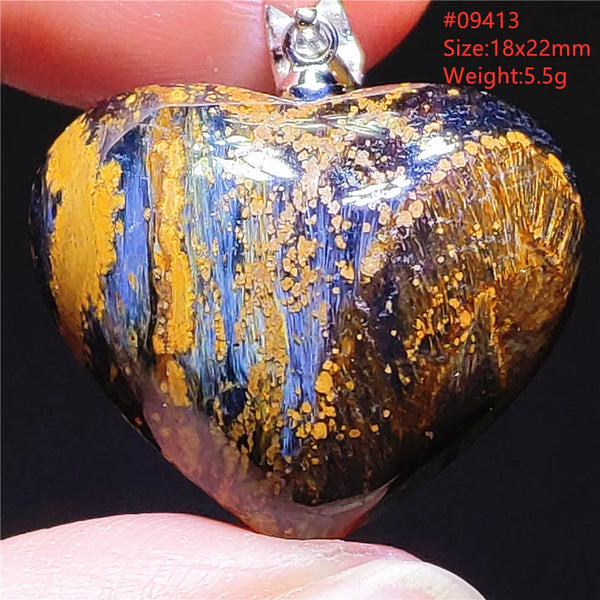 Blue Pietersite Chatoyant Pendant-ToShay.org