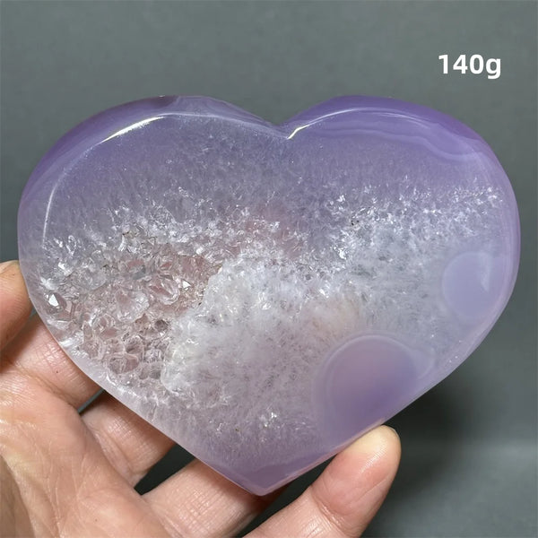Purple Agate Geode Heart-ToShay.org