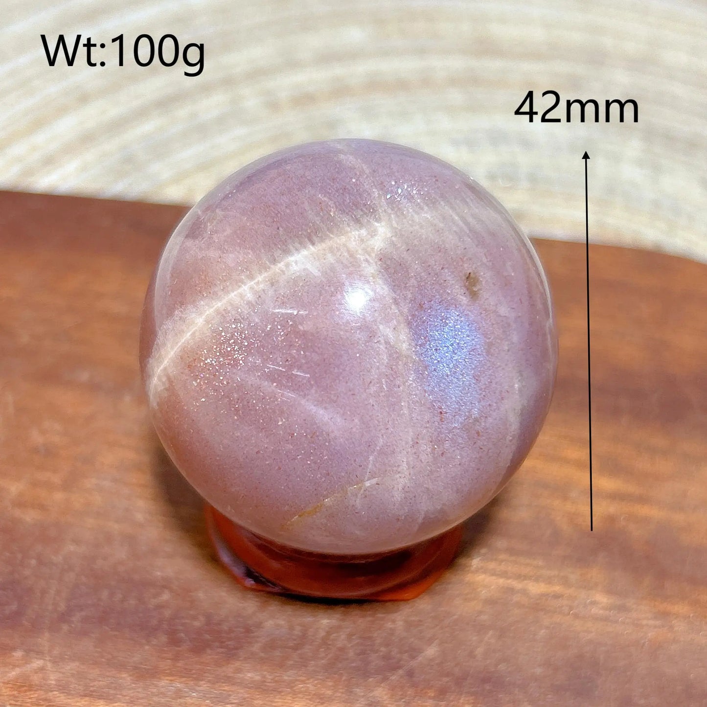 Pink Moonstone Ball-ToShay.org