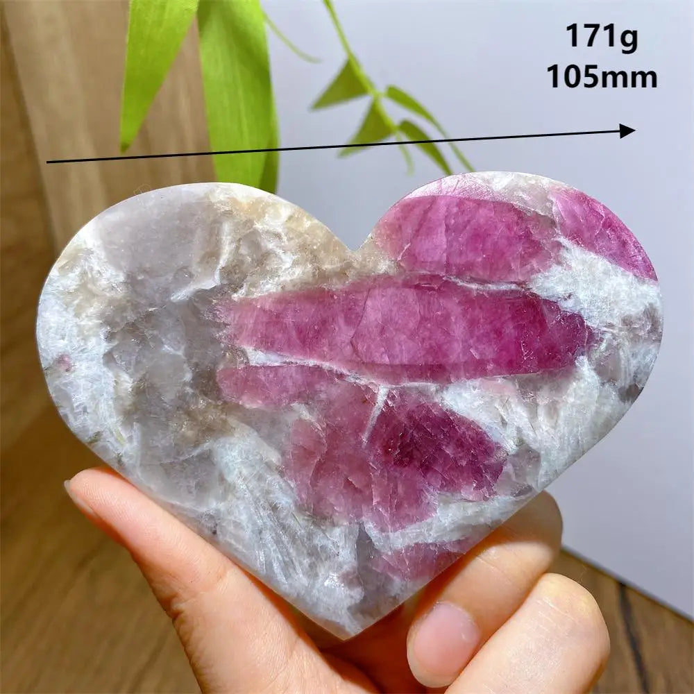 Pink Unicorn Tourmaline Heart-ToShay.org