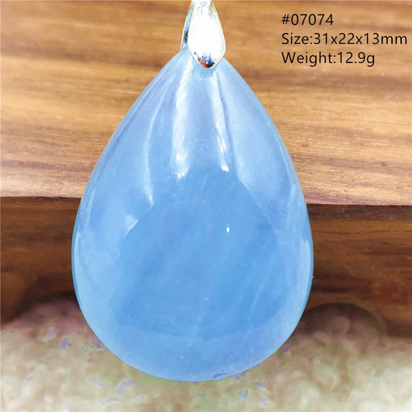 Blue Aquamarine Pendant-ToShay.org