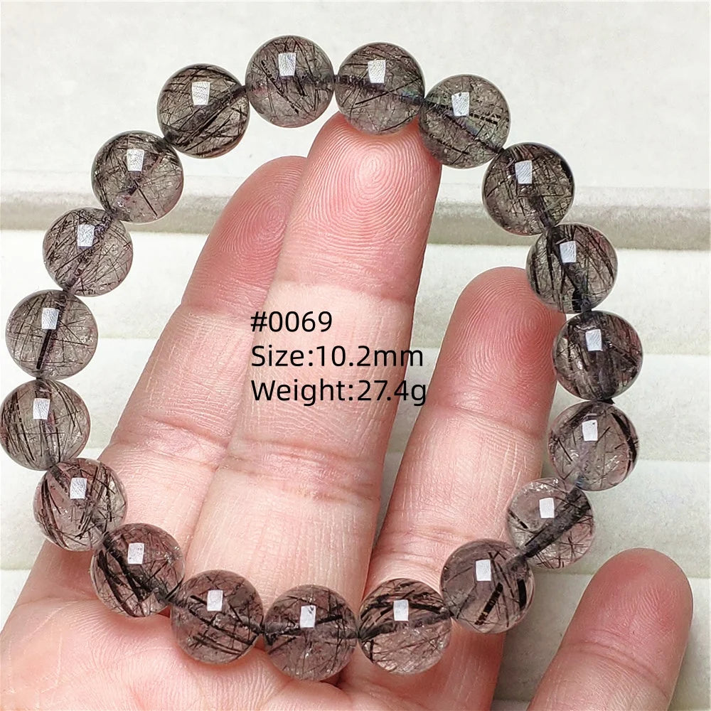 Black Rutilated Quartz Bracelet-ToShay.org