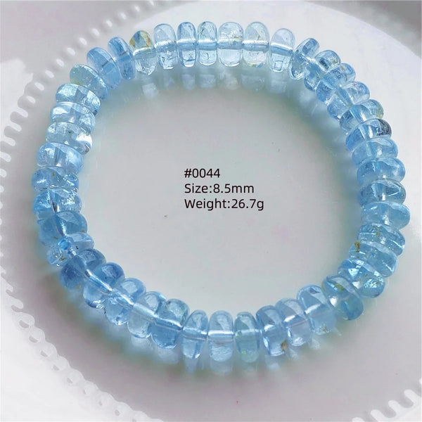 Blue Topaz Abacus Bead Bracelet-ToShay.org