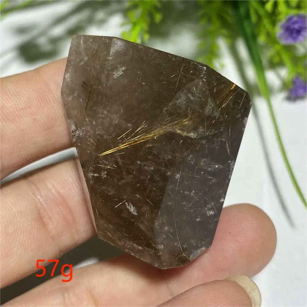 Gold Rutilated Hair Crystal-ToShay.org
