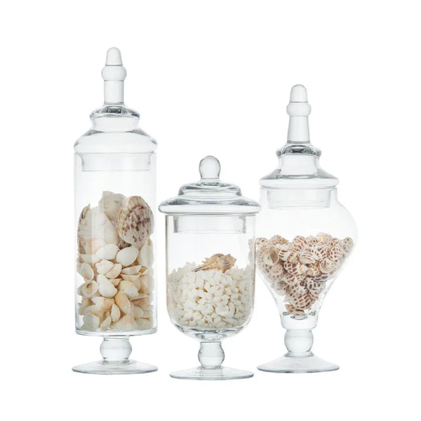 Clear Glass Candy Jar-ToShay.org