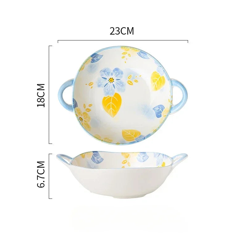 Flowers Ceramic Bowl-ToShay.org