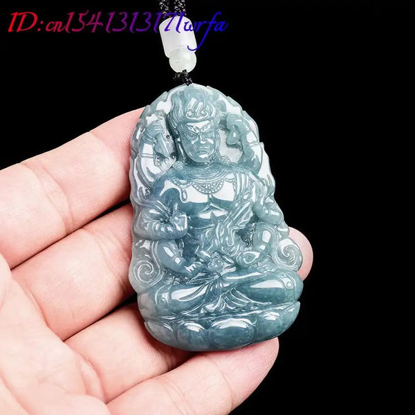 Blue Jadeite Bodhisattva-ToShay.org
