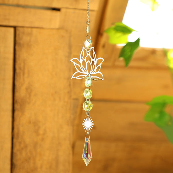 Silver Crystal Prism Sun Catcher-ToShay.org