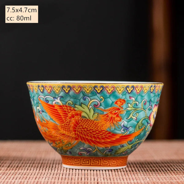 Dragon Ceramic Tea Bowl-ToShay.org