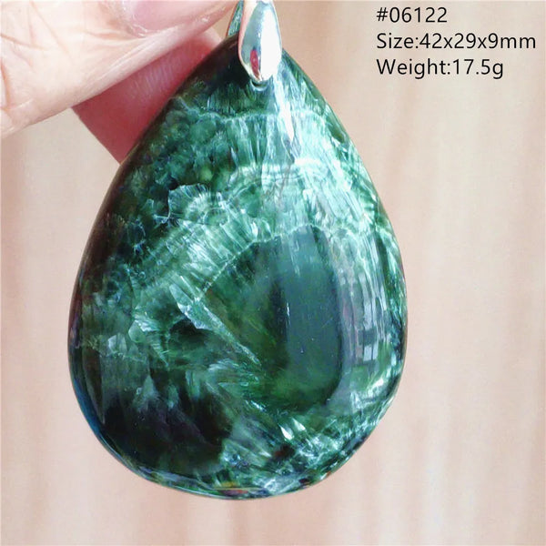 Green Seraphinite Pendant-ToShay.org