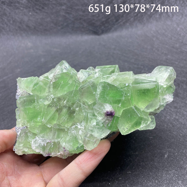 Green Fluorite Crystal Cluster-ToShay.org