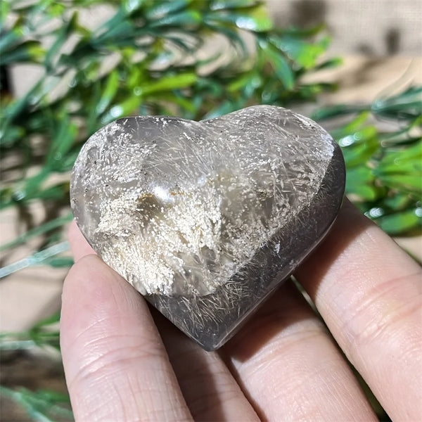 Yellow Hair Agate Heart-ToShay.org