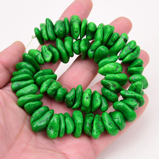 Green Turquoise Nugget Beads-ToShay.org