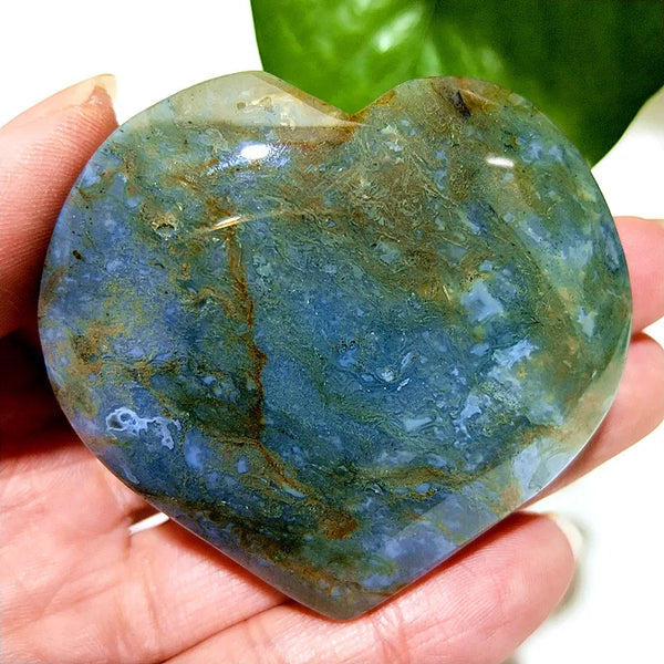 Green Moss Agate Heart-ToShay.org