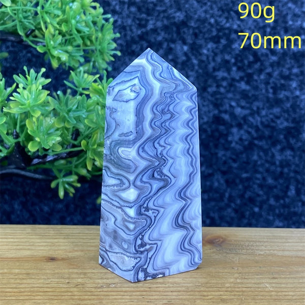 Blue Striped Agate Tower-ToShay.org