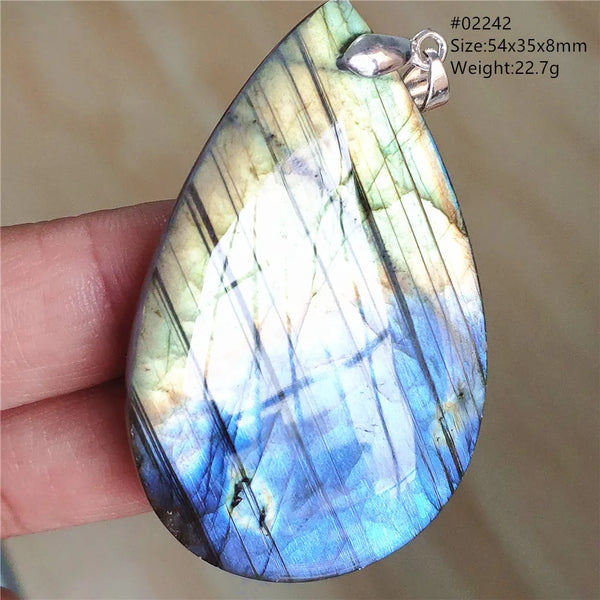Blue Light Labradorite Pendant-ToShay.org